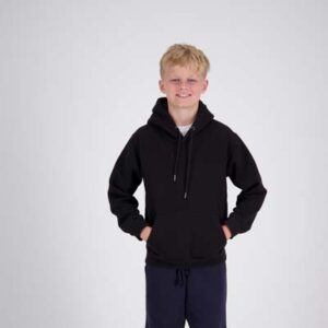 The Cloke Origin Kids Standard 300 Pullover Hoodie is a 300GSM poly/cotton pullover hoodie. Available in 16 colours. Sizes 2 – 14 years old.