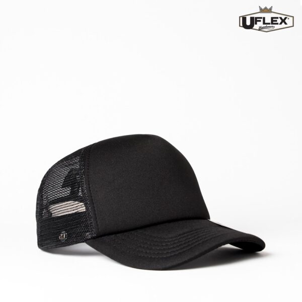 The UFlex Foam Trucker Cap is a 5 panel polyester/nylon trucker cap.  5 colours.   One size.  Great branded U-Flex headwear. 