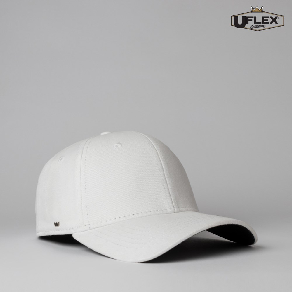 The UFlex Adults Pro Style 6 Panel Fitted is a curved peak adjustable snap back cap. 3 sizes. Available in 7 colours.
