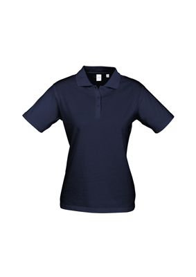 The Ladies Ice Polo is a 100% premium cotton combed 185gsm polo shirt. In White, Black & Navy. Sizes 8 - 24.