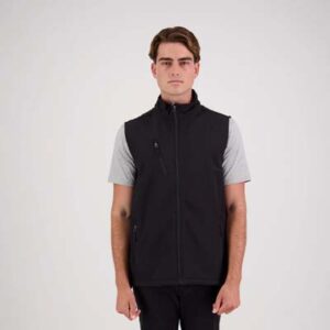 The Cloke PRO2 Softshell Vest is a bonded 3 layer softshell vest. High water resistance and breathability. In Black. Sizes S – 3XL, 5XL. Great softshell vests.