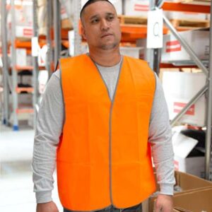 The Workguard Hi Vis Safety Vest Day Wear Only is a tradie vest suitable for trades customers and staff. Ready to add your clients logo. Orange and Yellow.