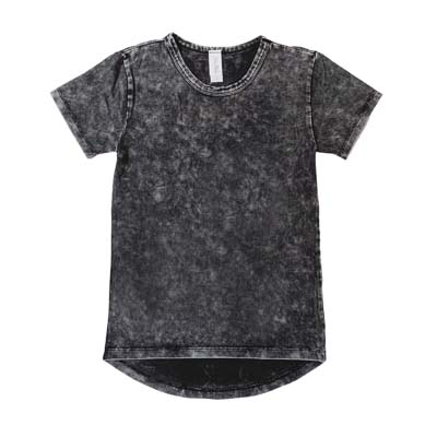 The Baby Blanks Big Kids Long Back Tee is a 190gsm cotton/elastane combed jersey tee.  Sizes 6 - 12.  Long back.  3 colours.