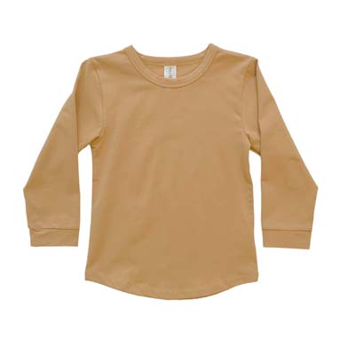 The Baby Blanks Long Sleeve Tee is a 190gsm cotton/elastane combed jersey fabric.  8 colours.  Sizes 1 - 5. 