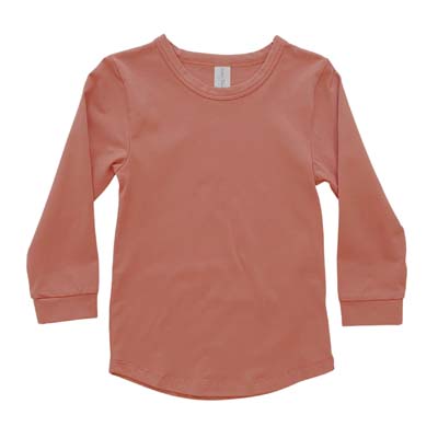 The Baby Blanks Long Sleeve Tee Big Kids is a cotton/elastane 190gsm long sleeve tee.  8 colours.  Sizes 6 - 12. 