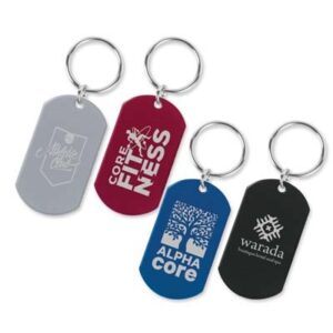 The Lotus Key Ring is a lightweight metal key ring. 4 colours available. Can be laser engraved to an oxidised white colour.