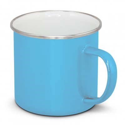 The Bendigo Enamel Mug is a 500ml stainless steel lightweight mug with an enamel finish. 9 colours available.