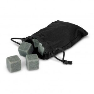 The Whiskey Stone Set are reusable alternatives to ice cubes. Made from soapstone. Six stone cubes in a set.
