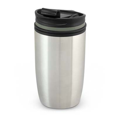 The Vento Double Wall Cup is a 300ml double wall coffee cup with stainless steel outer wall. 3 colours. Great double wall drinkware.