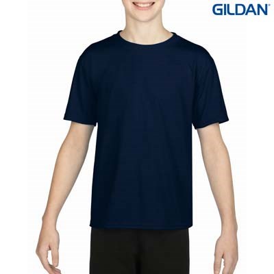 The Gildan Performance Youth T-Shirt is a 100% Polyester driwear tee.  XS-XL.  7 colours.  Great performance tees from Gildan.  Ladies and Mens styles available.