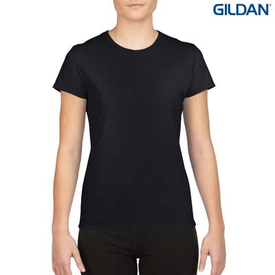 The Gildan Performance Ladies T-Shirt is a 100% Polyester driwear tee.  XS-XL.  7 colours.  Great performance tees from Gildan.  Kids and Mens styles available.