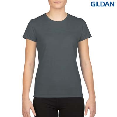 The Gildan Performance Ladies T-Shirt is a 100% Polyester driwear tee.  XS-XL.  7 colours.  Great performance tees from Gildan.  Kids and Mens styles available.