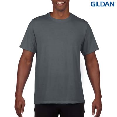 The Gildan Performance Adult T Shirt is a 100% polyester tee.  We are stocking White and Black.  Other colours available.  Womens and Kids also available.