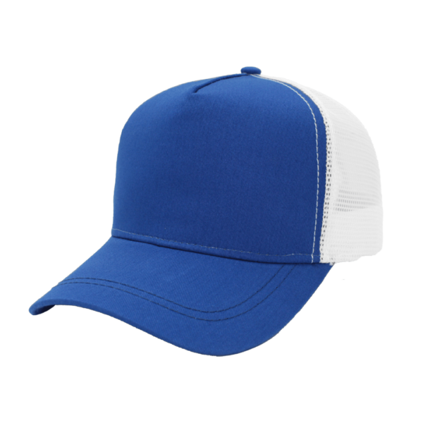 The Mac Trucker is a 5 panel snap back cap. Pre-curved peak. Nylon mesh back panels. Once size. 6 colours.
