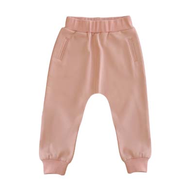 The Baby Blanks Track Pants are available in 4 colours.  Cotton/Elastane Unbrushed Fleece.  Sizes 1 - 5.  Tear away label.