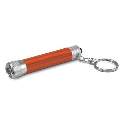 The Titan Torch Key Ring is an aluminium mini torch with handy key ring.  3 powerful LEDS.  Battery included.  7 colours.
