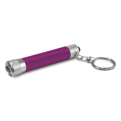 The Titan Torch Key Ring is an aluminium mini torch with handy key ring.  3 powerful LEDS.  Battery included.  7 colours.