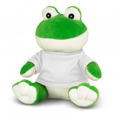 The Plush Toys available come in a variety of animals.  Each have white polyester tees on them for branding including sublimation.