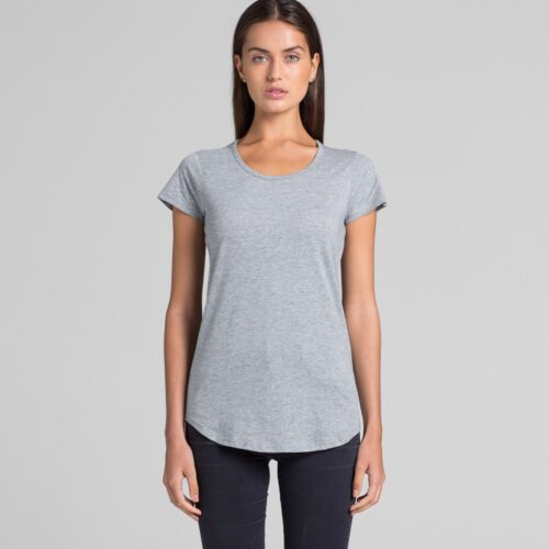 The AS Colour Mali Tee is a 150GSM, 100% combed cotton women's tee.  Discontinued colour.  Great blank women's tees for all occasions.