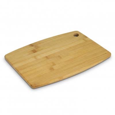 The Bamboo Chopping board is a rounded edge chopping board made from Bamboo.  Rectangle option also available.