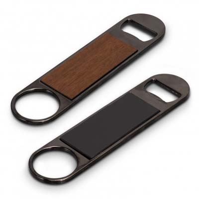 The Bronx Magnetic Bottle Opener is a stylish and function bottle opener.  Metal blade with wooden front.  Back is a magnet.  Great for xmas and fathers day gifts.
