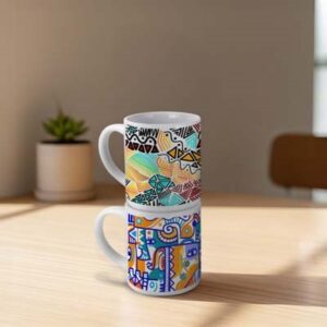 The Arista Stackable Coffee Mug is a 375ml ceramic mug.  Sublimation printing suitable.  Practical coffee cup solutions for your clients.