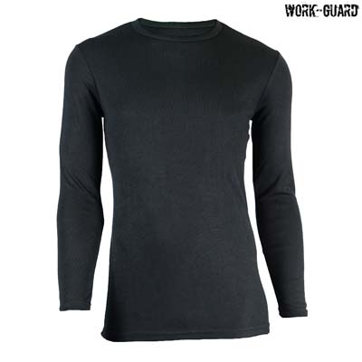 The Workguard Adult Longsleeve Round Neck Thermal is a round neck, breathable, poly viscose top. Great for underlayers on those chilly mornings.